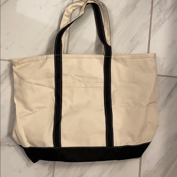 NEW Black Canvas Tote - Picture 3 of 5